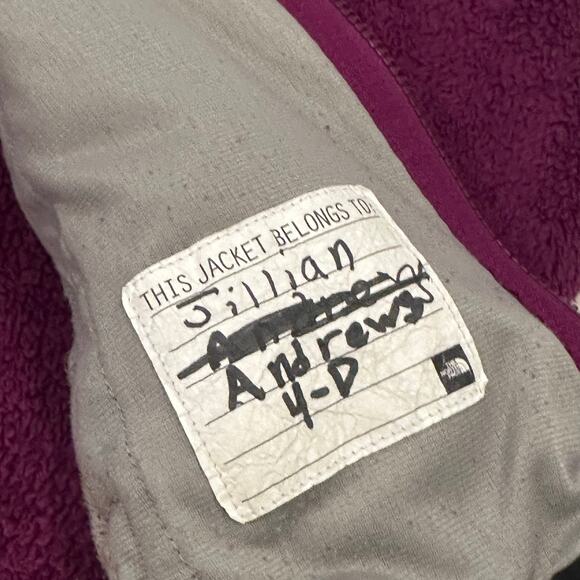 The North Face Purple Jacket sz M Soft Shell Jacket North Face Girls Jacket - Picture 8 of 9